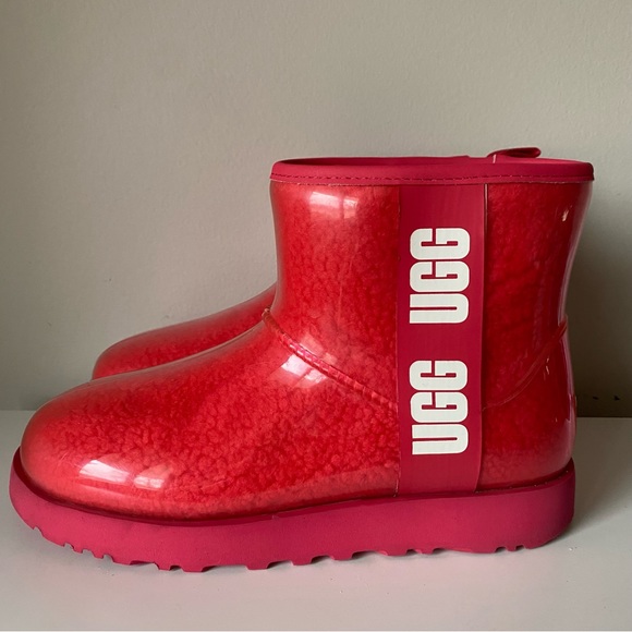 UGG Shoes - UGG Classic Clear Mini Boots Waterproof Pink Women’s Size 8